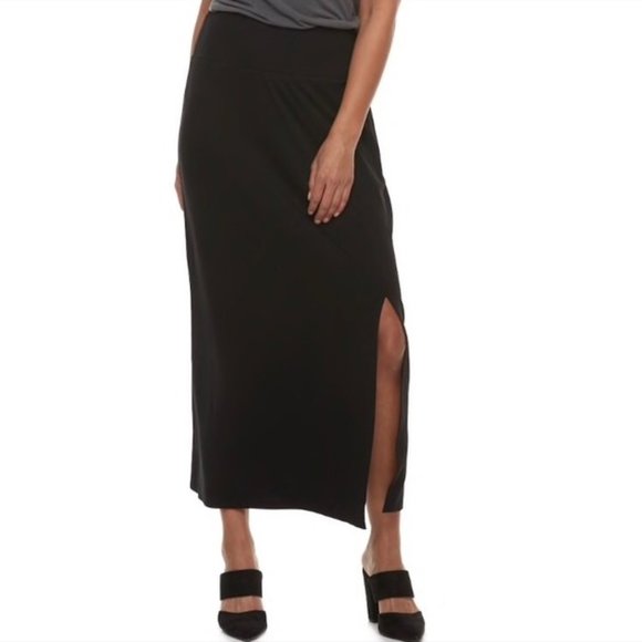 Apt. 9 Dresses & Skirts - Apt. 9 BOGO Tummy Control Black Maxi Skirt PLUS+